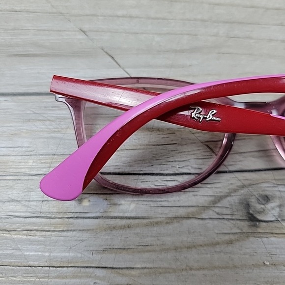 Ray-Ban Kids  RB1586 3777 Eyeglasses Clear Pink Red‎ 47-16-130 FRAMES ONLY - Picture 9 of 12